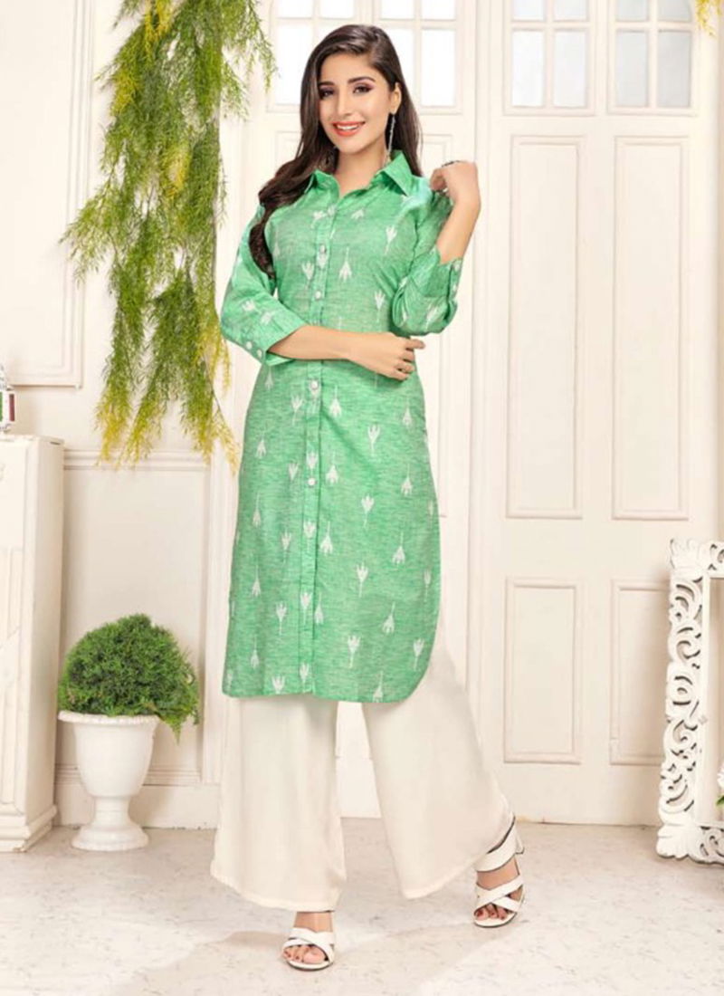 Elite Cotton Designer Party Wear Kurti Collection 1001-1004